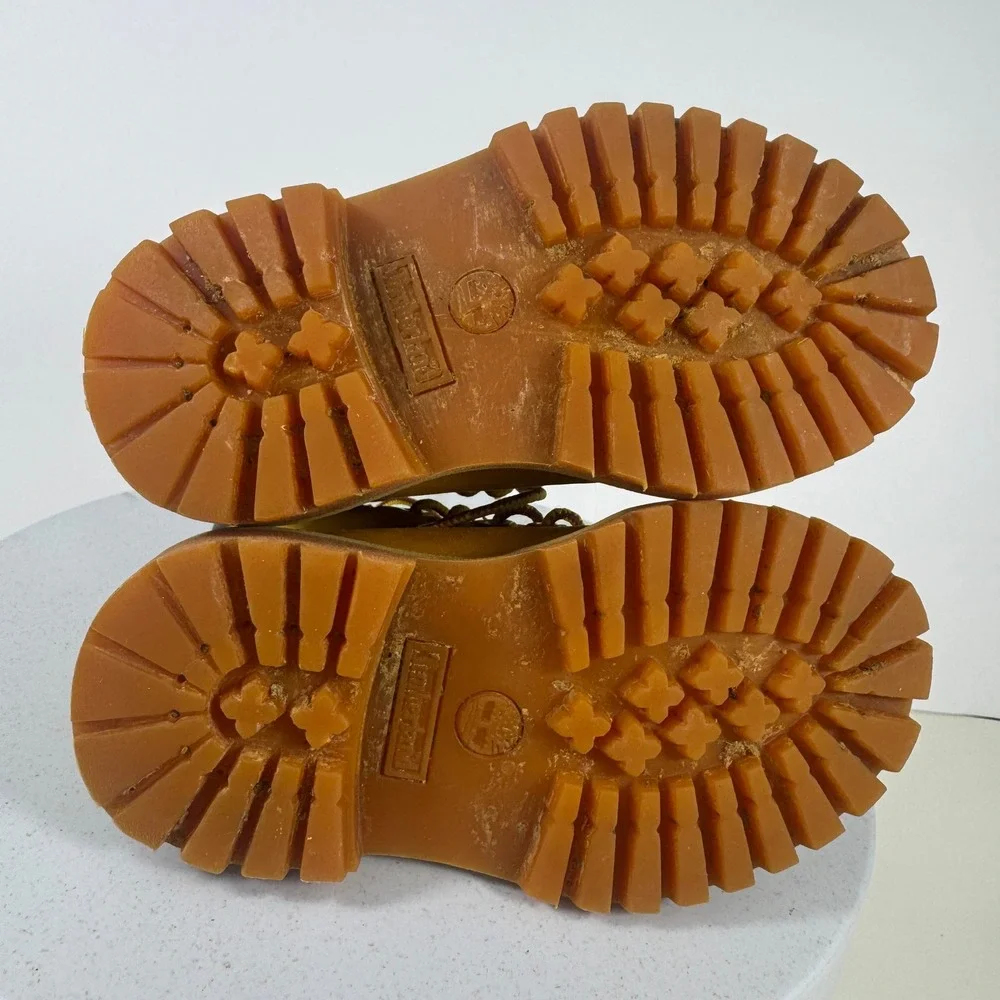 Timberland Premium Waterproof Toddler Boots 6M Wheat Gold Good 12809‎